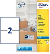 Dodatki do drukarek i skanerów - Avery etykiet adresowych przeznaczony do drukarek atramentowych oraz szybkim schnięciem, biały J8168-25 - miniaturka - grafika 1