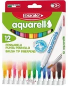 Przybory szkolne - Fibracolor MAZAKI AQARELLO 12 KOLORÓW 267377 AP267377 - miniaturka - grafika 1