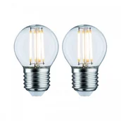 Żarówki LED - Paulmann LED Fil 2szt. Tropfen 470lm E27 2700K przeźroczysty 4W 230V 28640 - miniaturka - grafika 1