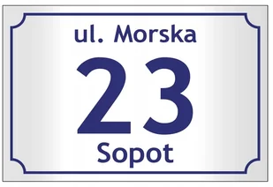 Tabliczka Adresowa z numerem domu tablica 30x20 cm - Numery na dom - miniaturka - grafika 13