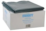 Worki na śmieci - Funny Regeneracyjne włókna LDPE worki na śmieci, niebieska, luźne, 240 L, typ 80, 1er Pack (1 X 100 sztuk) AG-875 - miniaturka - grafika 1