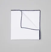 Krawaty i muchy męskie - Borgio poszetka cotone - miniaturka - grafika 1