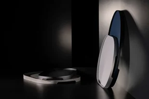 ZONE Denmark ZONE Denmark SINGLES Metalowa Podstawka - Tacka Okrągła 35 cm Jasnoszara 332038 - Tace i patery - miniaturka - grafika 6