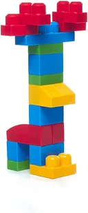Fisher Price Mega Bloks Klocki 60 Elementów Torba Niebieska Klocki Dla Małych Dzieci DCH55 DCH55 - Klocki - miniaturka - grafika 5