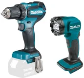 Zestawy elektronarzędzi - MAKITA akumulatorowy zestaw Combo DDF485 + DML815 18V Li-Ion 3x3,0 Ah [DLX2349J] - miniaturka - grafika 1