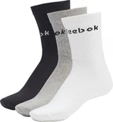 Skarpetki sportowe męskie - Reebok Skarpety Active Core Mid Crew S 3pack białe szare czarne GC8669 Rozmiar 43-45 GC8669 - miniaturka - grafika 1