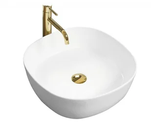 Rea Umywalka Ceramiczna Nablatowa ELENA Biała MAT U7911 - Umywalki - miniaturka - grafika 2