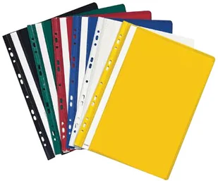 TIERRA Skoroszyt wpinany sztywny PCV biały a'10 SKWA4/BIA - Teczki i skoroszyty - miniaturka - grafika 2