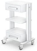 Meble i wyposażenie gabinetów medycznych - Ztm Tech-med G-003 stolik-wózek z 3 blatami pod aparaty medyczne i szufladami G-003 (wersja EpicMed) - miniaturka - grafika 1