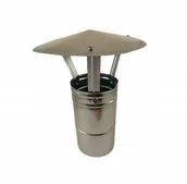 Kominki wentylacyjne - Daszek rury dymny Fi 130 kominowa nasada na rurę - miniaturka - grafika 1