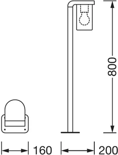 LEDVANCE Endura Classic Cascade słupek bezbarwny - Lampy ogrodowe - miniaturka - grafika 4