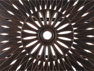 Beliani Stół ogrodowy 102 x 165 cm brązowy LIZZANO 191968 - Stoły ogrodowe - miniaturka - grafika 9