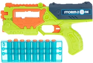 Wyrzutnia pistolet Storm Zone strzałki tarcza zielona KX6140_1 - Zabawki militarne - miniaturka - grafika 7
