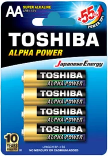 Toshiba Bateria Alpha Power AA R6 4szt - Ładowarki i akumulatory - miniaturka - grafika 2
