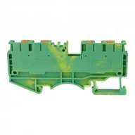 Kostki, złączki, wtyczki - Geberit DEGSON szynowa 4mm2 1P 4-przewodowa sprężynowa żółto-zielona PE 5804 DS4-QU-PE-01P-1C-00 - miniaturka - grafika 1