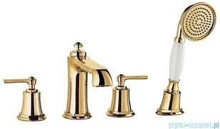 Omnires ARMANCE Bateria wannowa 4-otworowa złota AM5232GL - Baterie wannowe i prysznicowe - miniaturka - grafika 2