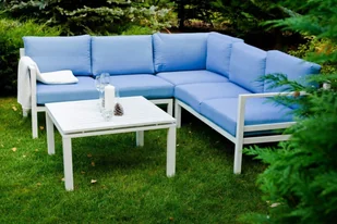 Bello Giardino Komplet mebli ogrodowych Alluminio, biały, 5 elementów - Meble ogrodowe - miniaturka - grafika 4