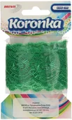 Pasmanteria - BREWIS Koronka ozdobna 3.8mmx2m zielona Brewis KOR38 - miniaturka - grafika 1