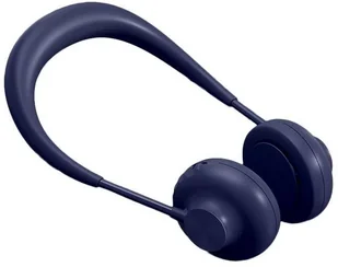 Wentylator Hurtel Przenośny wentylator wiatrak na szyję akumulator 1800 mAh + kabel micro USB niebieski 61412-0 - Wentylatory - miniaturka - grafika 2