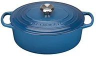 Naczynia żaroodporne - Le Creuset Signature brytfanna owalna, 31cm, niebieski, 31 cm 21178312002430 - miniaturka - grafika 1
