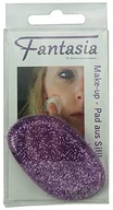 Pędzle do makijażu - Fantasia silikon Make Up  Pad z Glitter Purpurowy 91272 - miniaturka - grafika 1