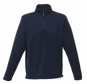 Pływanie - Regatta Troyer polar męski, niebieski Micro Zip Neck - miniaturka - grafika 1