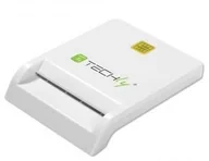 Czytniki kart pamięci - Techly Czytnik Techly Techly Kompaktowy czytnik USB 2.0 kart Smart biały 029150 - miniaturka - grafika 1