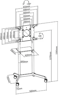 NewStar NS-M1250BLACK - Uchwyty do telewizora - miniaturka - grafika 16