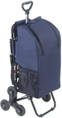 Akcesoria turystyczne - WENKO Torba na zakupy wózek zakupowy z rączką potrójne kółka rozkładane siedzisko środek z termoizolacyjnego aluminium marka WENKO B017DG8N3E - miniaturka - grafika 1