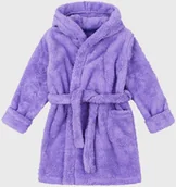 Szlafroki dla dzieci - GARNA MAMA sp. z o.o. Dziewczęcy szlafrok Simple lawendowy - miniaturka - grafika 1