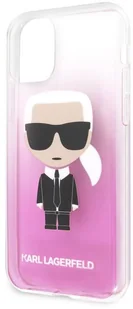 Karl Lagerfeld Iconic Karl Gradient Etui iPhone 11 Pro (różowy) KLHCN58TRDFKPI - Etui i futerały do telefonów - miniaturka - grafika 3