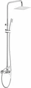 Zestawy prysznicowe - Deante NAC 01PM Peonia Square Deszczownia z baterią mieszaczową - miniaturka - grafika 1