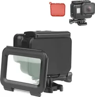 Akcesoria do kamer sportowych - GOPRO NoName Etui wodoodporne 5/6/7 Red Filer uniwersalny - miniaturka - grafika 1