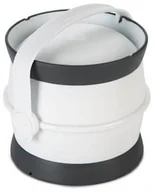 Sprzęt podróżny i transportery dla psów - Curver Curver Zestaw podróżny na karmę i wodę biały/szary - miniaturka - grafika 1