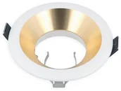 Oprawy, klosze i abażury - LED line Oprawa aluminiowa okrągła stała biało - złoty piaskowany OLTIKA 241314 - miniaturka - grafika 1