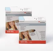 Ramki na zdjęcia - Walther FT500DP Spar Pack naklejki fotograficzne, dwustronne samoprzylepne Tapes, bezkwasowy, archivierungssicher, podwójne opakowanie 2 X 500 sztuk białe - miniaturka - grafika 1