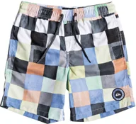 Kąpielówki dla chłopców - Quiksilver spodenki pływackie ęce RESIN CHECK YOUTH White WBB6 - miniaturka - grafika 1