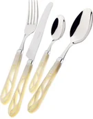 Zestawy sztućców - Casa Bugatti Zestaw sztućców w kartonowym opakowaniu 24 cz Casa Bugatti Vanita kość słoniowa VNCAM-S2050 - miniaturka - grafika 1