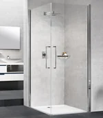 Ścianki i drzwi prysznicowe - Novellini Young 2.0 2G Drzwi prysznicowe uchylne 59-61x200 cm profile chrom szkło przezroczyste Y22G59L-1K - miniaturka - grafika 1