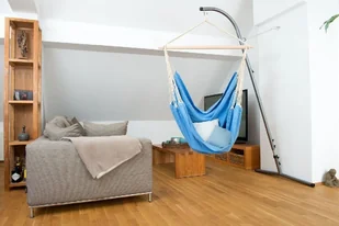 Amazonas Stojak do fotela hamakowego AMAZONAS Palmera, srebrny - Pozostałe meble ogrodowe - miniaturka - grafika 11