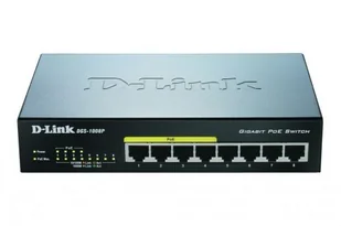 D-Link DGS-1008P 8-Port Gigabit Switch Layer2 PoE Czarny DGS-1008P/E - Routery - miniaturka - grafika 2