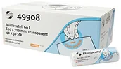 Worki na śmieci - DEISS UNIVERSAL PLUS Worki na śmieci deiss uniwersalny 49908 z banderolą z nadrukami, 60 L, 620 X 720 MM, 50 MM na rolkę, przezroczysty 49908 - miniaturka - grafika 1