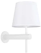 Lampy ścienne - Light Prestige Nowoczesny kinkiet biały z abażurem TIVOLI LP-1133/1W WH-0 - miniaturka - grafika 1