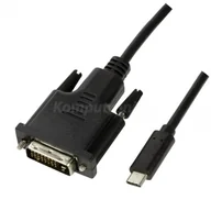 Czytniki kart pamięci - Logilink USB-C DVI 3.0m UA0332 - miniaturka - grafika 1