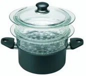 Szybkowary - Ballarini BALLARINI atsp13 garnek do gotowania ze wstawkami z szybkowar 20 cm 8225IH.20 - miniaturka - grafika 1