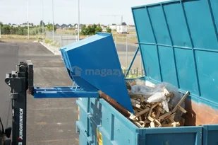 Kontener samowyładowczy, wywrotny, wym. 1525 x 1215 x 870 mm (pojemność 765 l) - Wyposażenie gospodarstwa rolnego - miniaturka - grafika 5