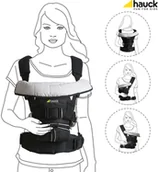 Nosidełka dla dzieci - Hauck 4-Way, nosidełko ergonomiczne, Black - miniaturka - grafika 1
