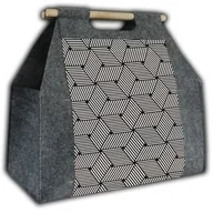 Akcesoria kominkowe - BERTONI Bertoni Torba na drewno kominkowe CUBE NS05 - miniaturka - grafika 1