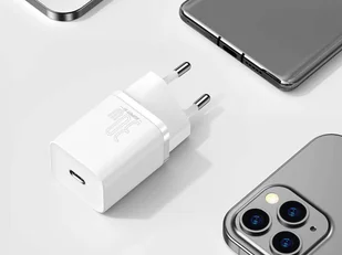 Baseus Ładowarka sieciowa Super Si Quick Charger USB-C PD 30W White CCSUP-J02 - Ładowarki do telefonów - miniaturka - grafika 10