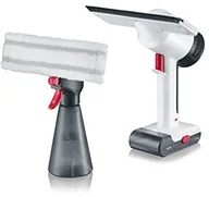 Akcesoria do odkurzaczy - Severin SC 7141, odkurzacz do okien, akumulator litowo-jonowy 3,6 V, w zestawie butelka z rozpylaczem z padem z mikrofibry, szkło hygenius Li 25, biały/czerwony SC 7141 - miniaturka - grafika 1